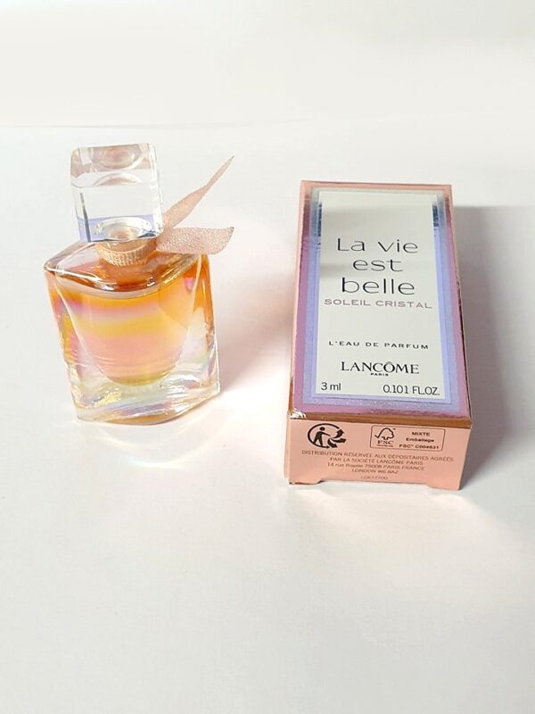 Miniature de parfum Soleil Cristal La vie est belle Lancôme