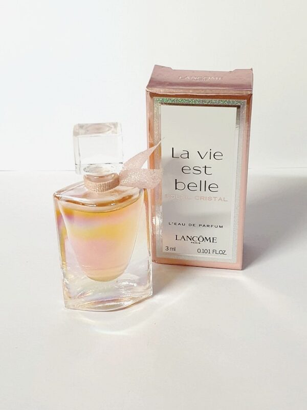 Miniature de parfum Soleil Cristal La vie est belle Lancôme