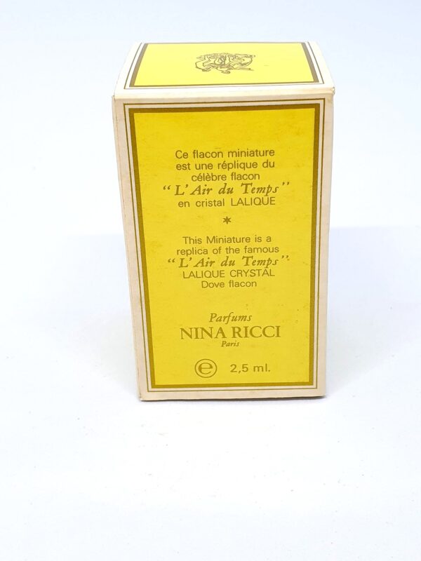Miniature de parfum L'air du temps de Nina Ricci