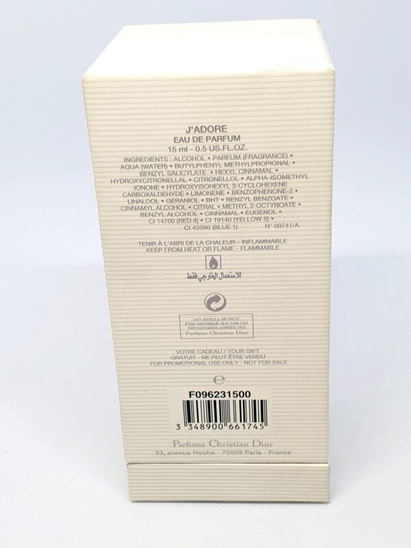 Miniature de parfum J'adore to go Christian Dior