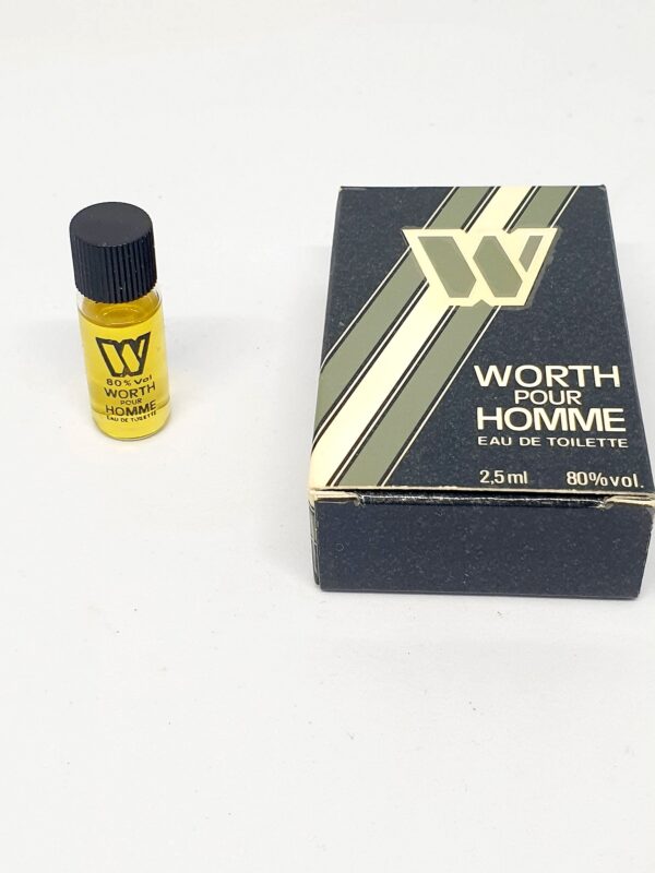 Miniature de parfum Worth pour homme