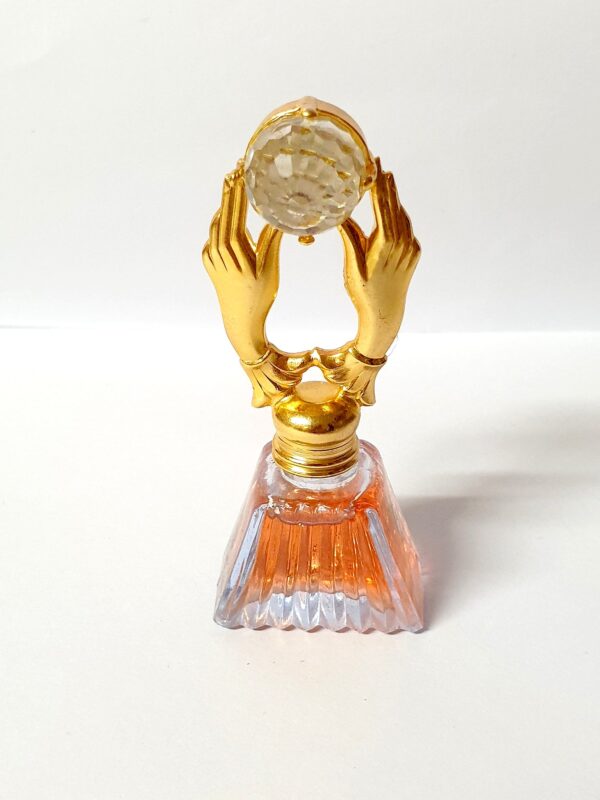 Magnifique Miniature de parfum avec bouchon décoratif art déco