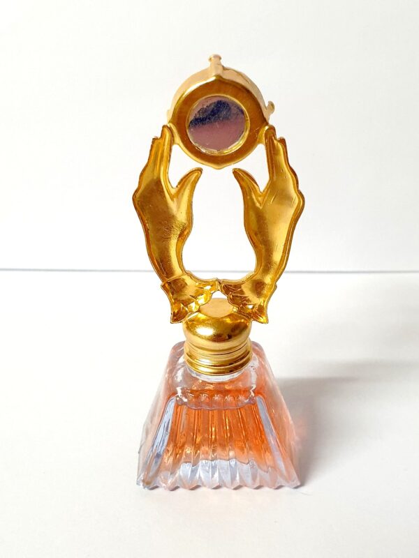 Magnifique Miniature de parfum avec bouchon décoratif art déco