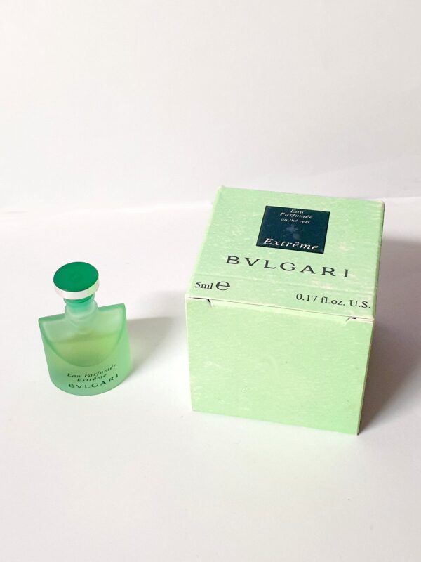 Miniature de parfum Eau parfumée Extrême au thé vert Bvlgari