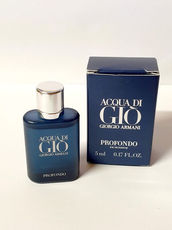 Miniature de parfum Acqua di Gio Profondo Giorgio Armani