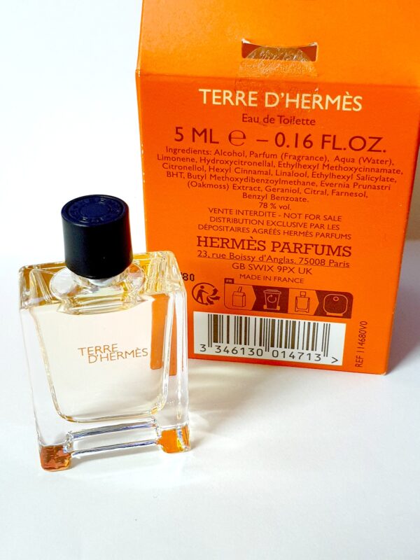 Miniature de parfum Terre d'Hermès
