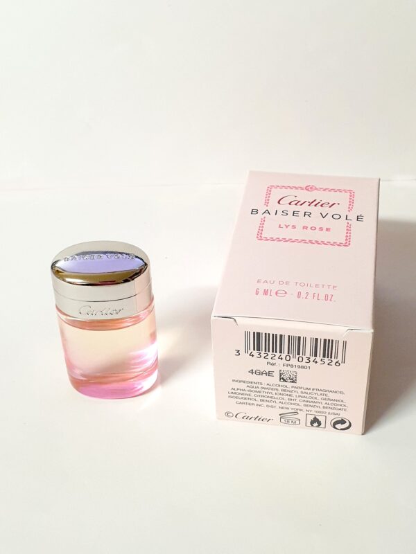 Miniature de parfum Baiser volé Lys Rose de Cartier