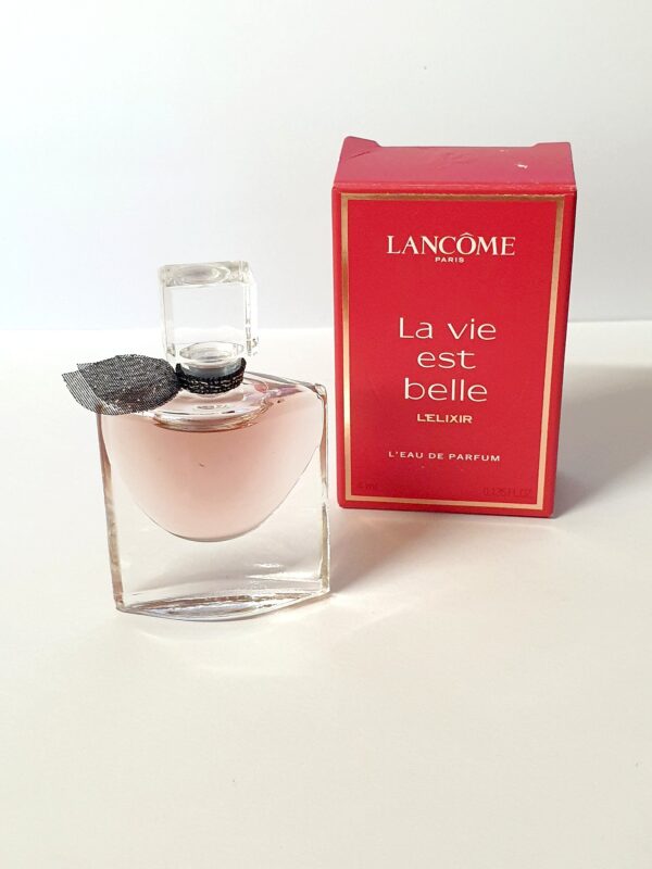 Miniature de parfum La vie est belle L'Elixir Lancôme