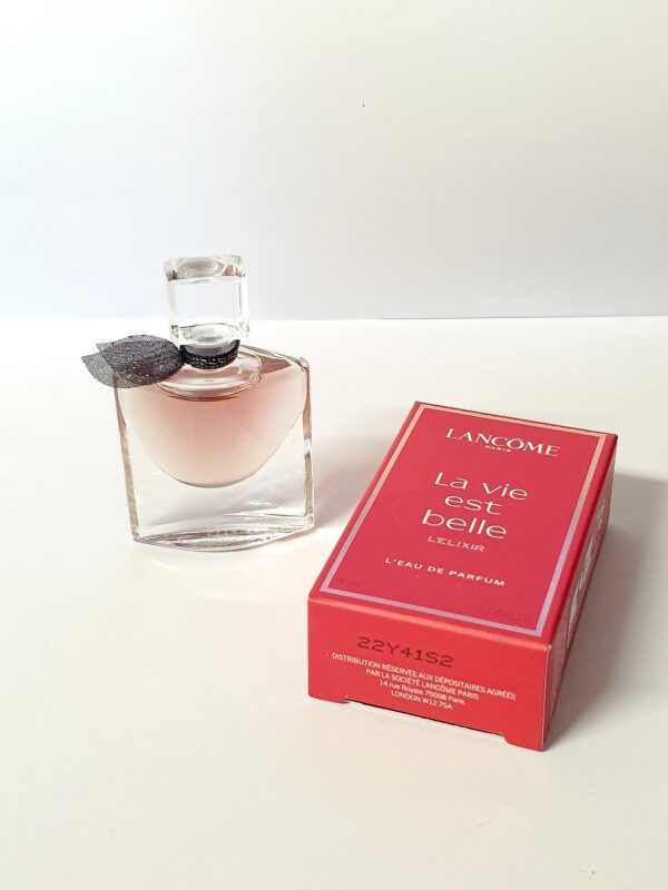 Miniature de parfum La vie est belle L'Elixir Lancôme