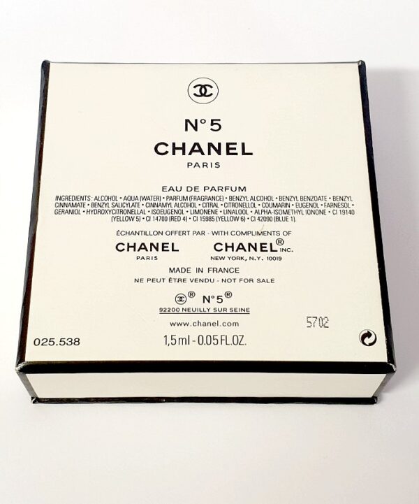 Miniature de parfum Numéro 5 de Chanel